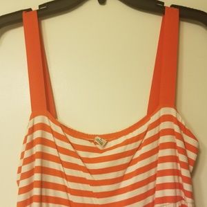 Orange and White Old Navy maxi
